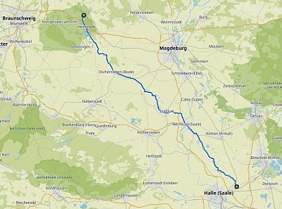 1. Tag der Tour am 8. MAI.